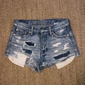 American Eagle High Rise Festival Jean Shorts